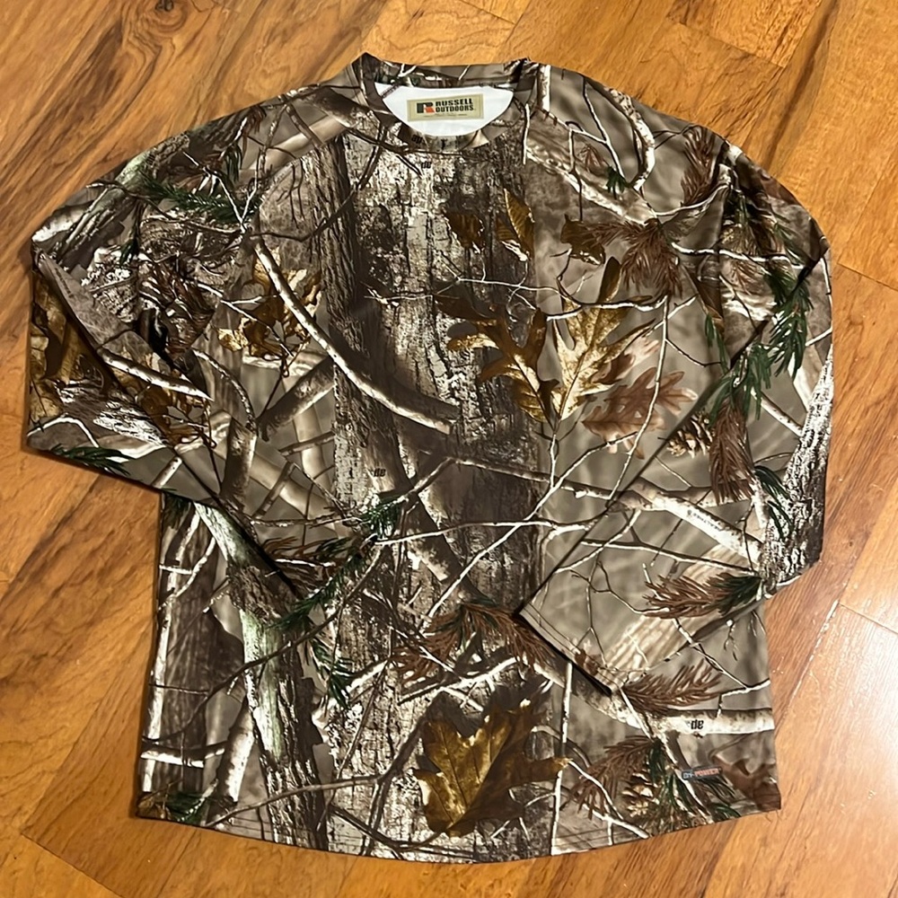 Russell Outdoors camouflage long‎ sleeve shirt